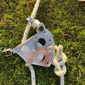 Dart 18 Jib sheet, pulleys and cleats item