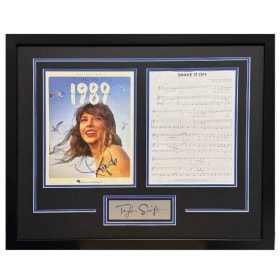 Signed Taylor Swift Sheet Music Display item