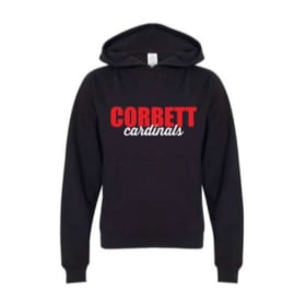 Youth Black Hoodie: SMALL item