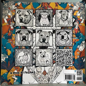 Staffy colouring book item
