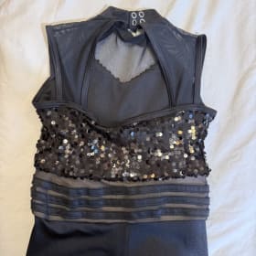 WEISSMAN IC Black Sequin Jazz Unitard Costume item