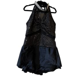 WEISSMAN MC Black Sequin Halter Dance Costume item