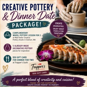 Pottery and dinner date package item