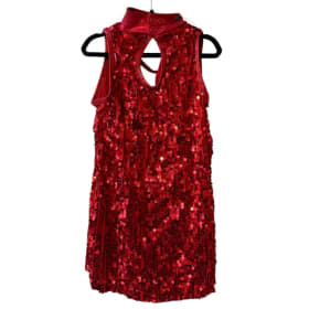 Balera Small Child Red Sequin Performance Dance Dress item