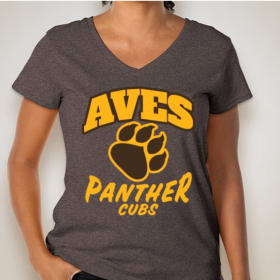 Women's V-Neck Panthers T-Shirt item