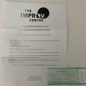 Vancouver Improv - 2 Admission Ticket Vouchers item