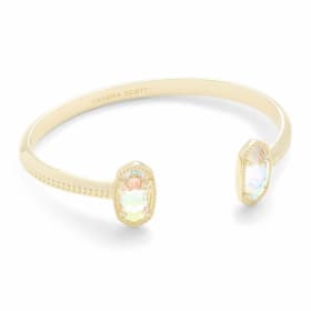 Elton Gold Cuff Bracelet in Dichroic Glass item
