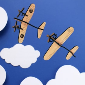 “Custom Models” Single Engine Plane (One Plane with 2 Stars) item