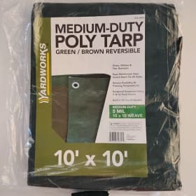 New Medium-Duty Poly Tarp - Green / Brown Reversible item