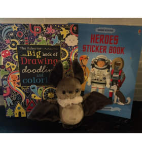 Drawing Book,  Stickers and Bat item