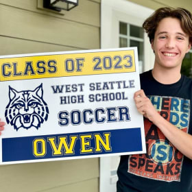 Custom Graduation Yard Sign item
