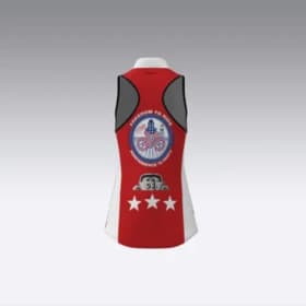 Women's Racerback Sleeveless Jersey - Full Hidden Zipper item