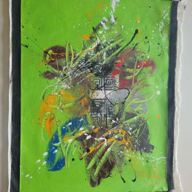 Green Indonesian Canvas item