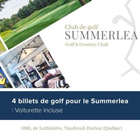 Certificat cadeau golf Summerlea item