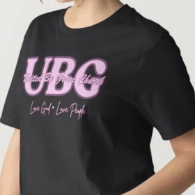 Lavender Women’s/GIRLS UBG (black shirt w/ purple writing) item