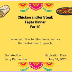 Fajitas for 10 item