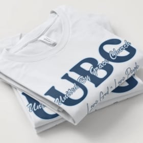UBG Shirt (White w/blue writing) item