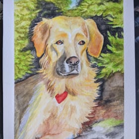 53 - Custom Pet Portrait by Megan Creasey item