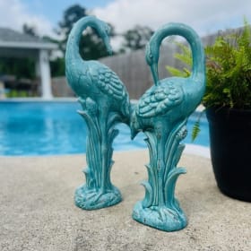 Blue Antique Cranes item