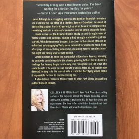 VERITY PAPERBACK NEW BY COOLEEN HOOVER item