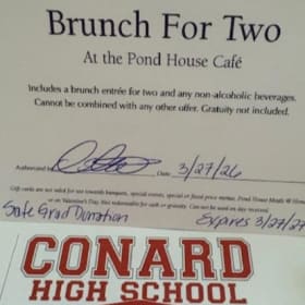 Brunch for 2 at the Pond House Cafe (approx $40 value) item