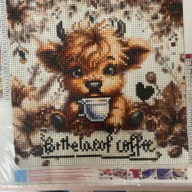 12x12 For the Love of Coffee cow item