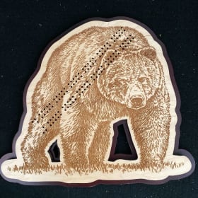 Bear Cribbage Board  ( value $80)  item