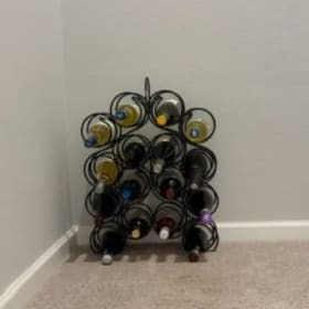 Wine and wine rack worth $300 item