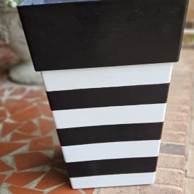 Rooted in Love: Hand-Painted Planter & Fern Bundle item