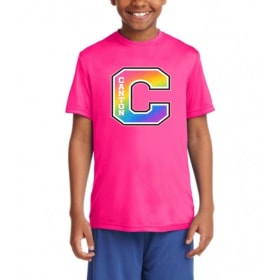 6 - YOUTH Neon Pink Rainbow C item