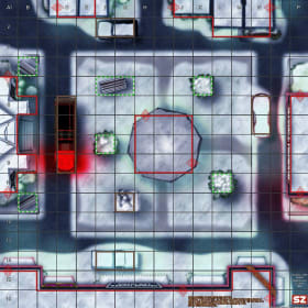 2026 H4H Bluebell Town Square Snow & Soul Neoprene Map item