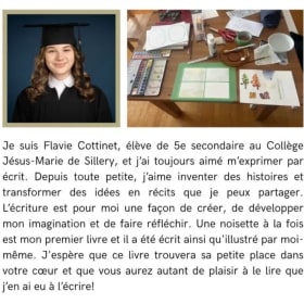 Livre d'une élève Flavie Cottinet (valeur de 50$) item