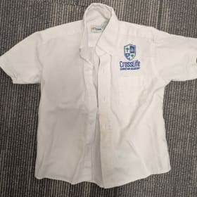 Boys White Button Down Shirt item