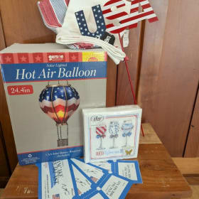 American Legion Auxiliary 141 - Red, white and blue basket item
