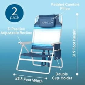 Nautica Beach Chairs - 2 Pack item