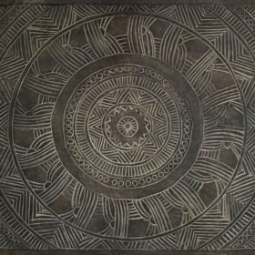 GEOMETRIC CARVING WALL ART item
