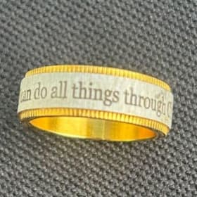 I Can Do All Things Through Christ Ring item