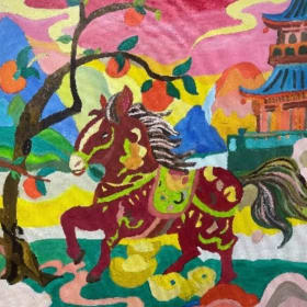 Galloping Fortune 《金運奔騰》 卓中隆 油畫 10F item