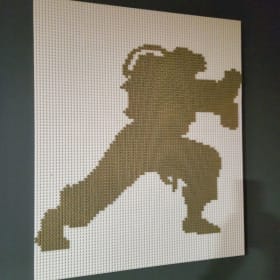 Ryu Silhouette Dot Art item