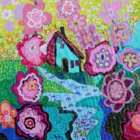 A Blossoming Home 《花開的家》 王怡方 油畫 12F item
