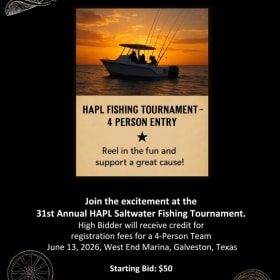 HAPL Fishing Tournament - 4-Person Team Registration item
