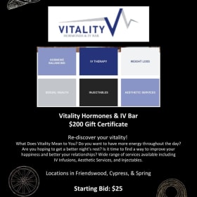 Vitality Hormones & IV Bar Gift Certificate item