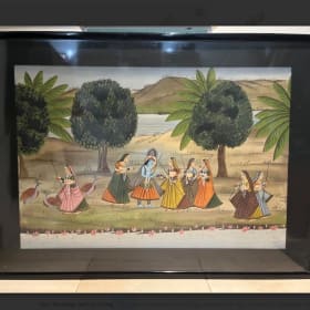 Silk Hindu Painting item