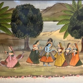 Silk Hindu Painting item