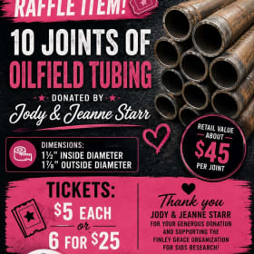 Oilfield Tubing - 6 tickets for $25 item