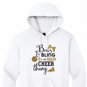 Bows and Bling Hoodie **Youth** item