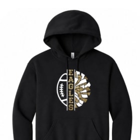 Football/Pom Hoodie **Adult** item