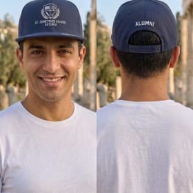 Navy Alumni Premium Snapback Flat Bill Cap item