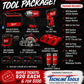 Milwaukee Tool Bundle - 6 tickets for $100 item