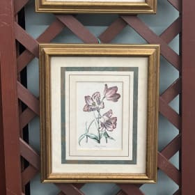 Item 12 Set of 2 "Vintage" Floral Prints item